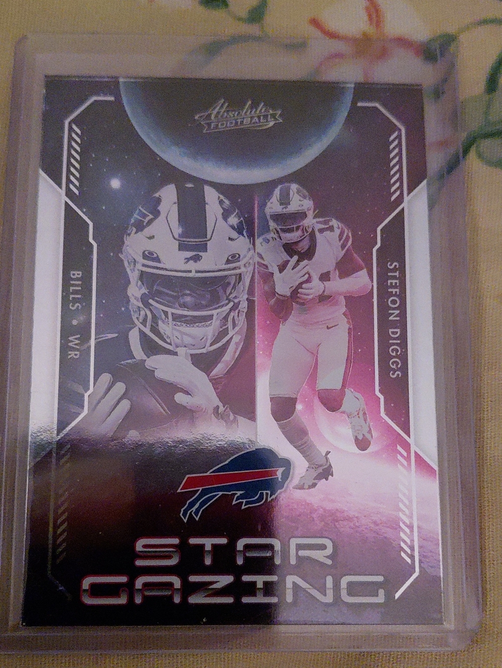 Pink Star Gazing Sports Card - Stefon Diggs (Buffalo Bills)